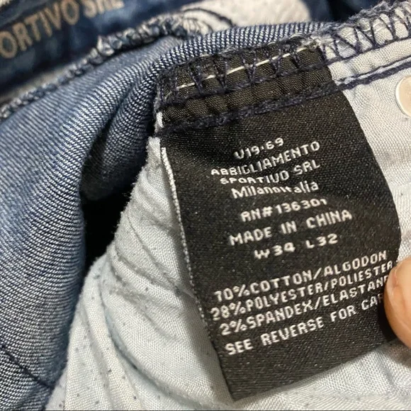 Jeans Marche Italiane Abbigliamento Versace V 19-69 Italia